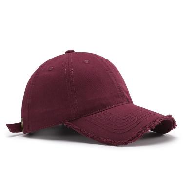 China Wholesale COMMON High Quality Single Color Worn Wash Cotton 6 Panel Sun Hat Custom Baseball Caps For Adult for sale