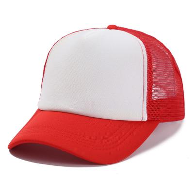 China BSCI COMMON High Quality Factory Sublimation Custom Logo 5 Panel Men Foam Mesh Trucker Hat, Wholesale Blank Foam Trucker Hat for sale