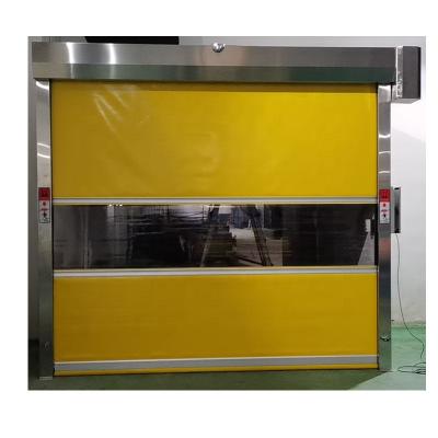 China Industrial High Speed ​​Plastic Shutter Roll Up Door Motor Rolling Gate With Stable Control System for sale