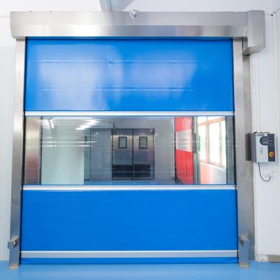 China Automatic Industrial Safety PVC Industrial High Speed ​​Roll Up Doors for sale