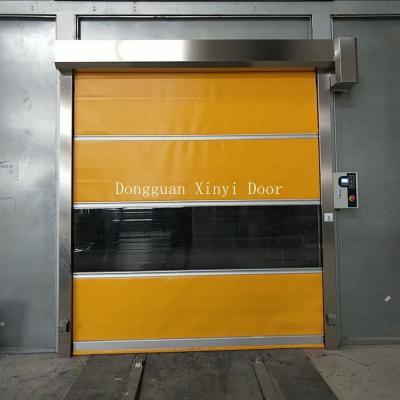 China Industrial Good Quality High Speed ​​PVC Rolling Shutter Door With Window for sale