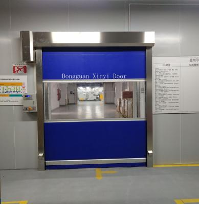 China Industrial High Speed ​​Security Stainless Steel Plastic Roll Up Doors With Stable Control System for sale