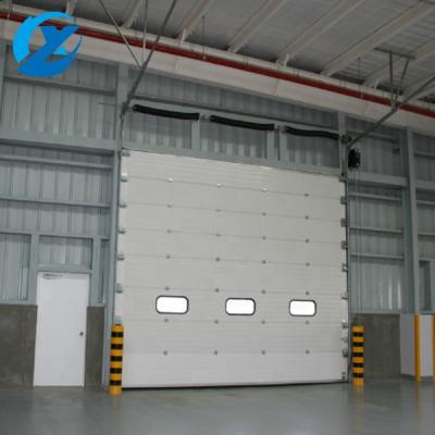 China High Security White Color Quick Roll Up Steel Doors Manufacturer For Factories With Windows for sale