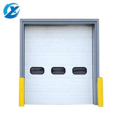 China Customized Modern Steel Electric Isolation Sectional Door Garage High Speed ​​Overhead Door for sale