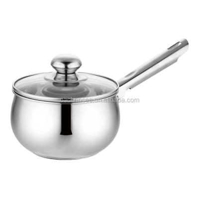 China Sustainable Belly Form Stainless Steel Sauce Pan For Promo Gift for sale