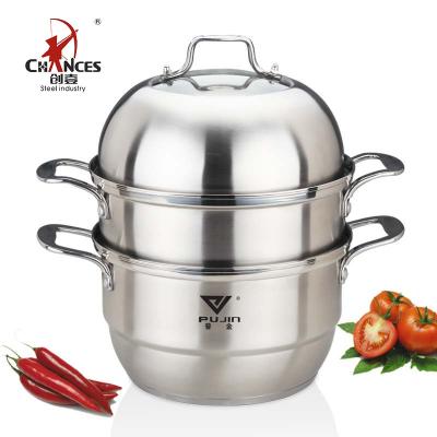 China Sustainable SS Induction Functional Steamer Pot For Commercial for sale