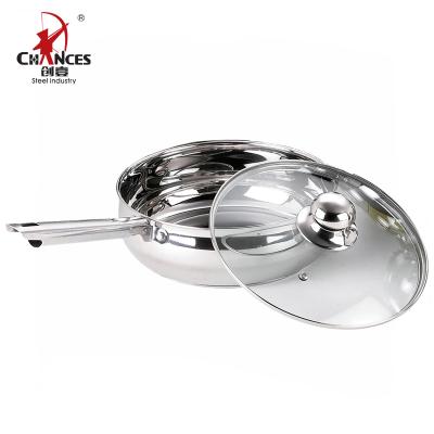 China Sustainable Chinese Stainless Steel Wok Pan for sale