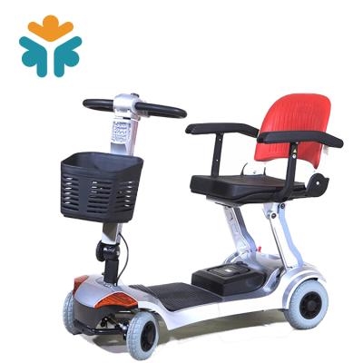 China Unisex Lightweight Folding 4 Wheels Electric Mobility Scooter For Disabled And Elderly for sale