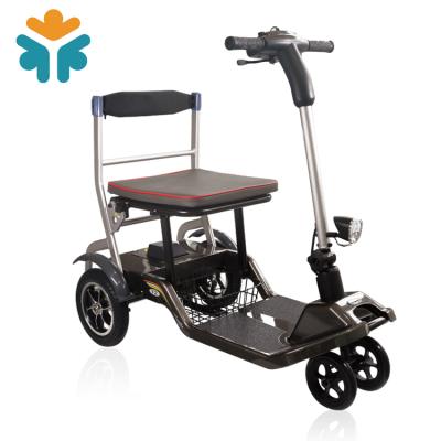 China Yuanheng 3 Wheel Unisex Tricycles Lightweight Electric Folding Mobility Scooter For Elderly Handicapped for sale