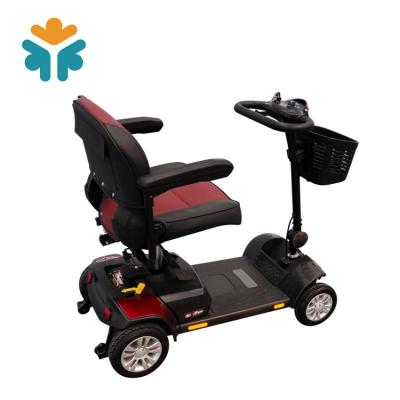 China Custom Adjustable Speed ​​Four Wheels Electric Mobility Scooter For Seniors 190*54/215*70mm for sale