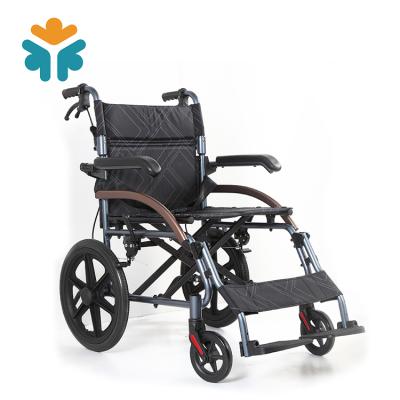 China Wholesale Light Weight Aluminum Foldable Used Manual Wheelchair For Elder 980*650*890mm for sale