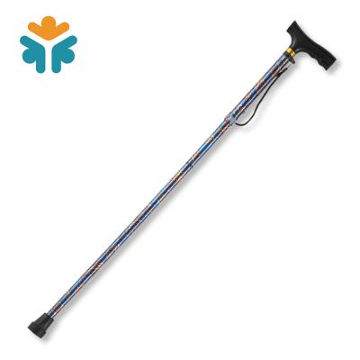 China Versatility Folding Cane Free Standing Elderly Walking Aluminum Walking Stick for sale