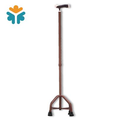 China Lightweight Lightweight Aluminum Canes Medical Folding Quad Blind Walking Canes for sale