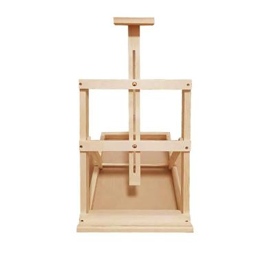 China Art Supplies China Supplier Wholesale Wooden Desk Table Easel Natural Movable Wooden Easel Studio Easel for sale