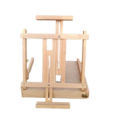 China Art Supplies Hot Sale Natural Durable Easel Sketch Box Easel Wooden Box for sale