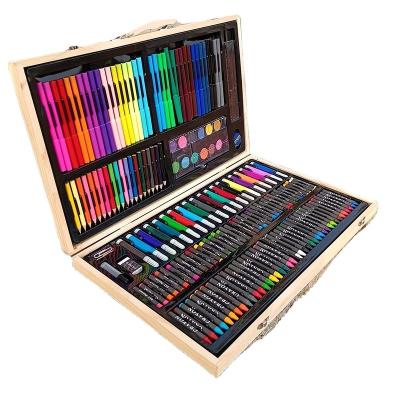 China Drawing Writing Art Professional Painting Sets For Adults Wooden Box Luxury Children Art Set Drawing Colored Pencils Paint Art Sets for sale