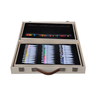 China Drawing writing 2022 new natural portable paint box paint box for painting and education for sale