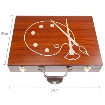 China Drawing Writing 80 Pieces Promotional Luxury Wood Painting Set Art Creativity Set Gifts For Children for sale