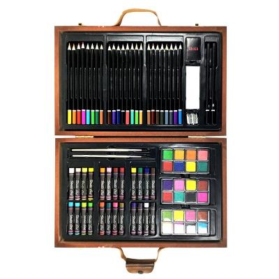 China Drawing Writing Art Professional Painting Sets For Adults Wooden Box Luxury Kids Art Set Drawing Colored Pencils Paint Art Sets for sale