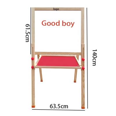 China Adjustable Standing Easel Painting Drawing Board Children's Drawing Board Blackboard Bracket Household Wooden Chalkboard for sale