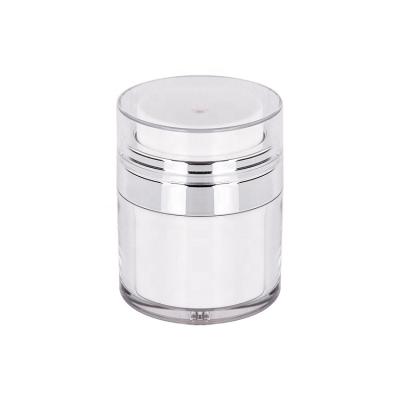 China 50g eco cream jar cosmetic packaging containers airless lotion cream plastic acrylic jar for sale