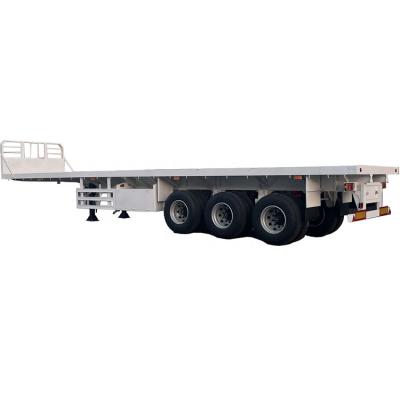 China Truck trailer 40ft container semi trailer flatbed trailer China BAIPING 40ft container semi trailer flatbed semi trailer for sale