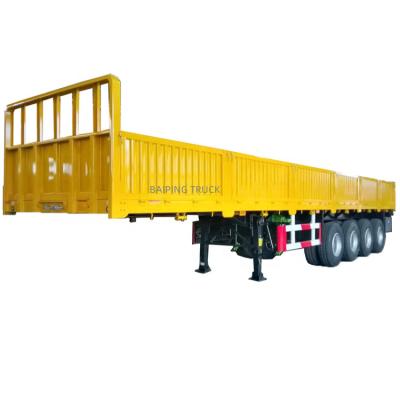 China Truck Trailer Trailer Triple Axle Gooseneck Semi Flatbed Trailer Box Trailers For Sale for sale