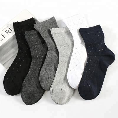 China Spots Jacquard business work breathable Quarter hand Liking cotton knitted men sock for sale