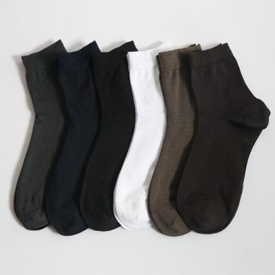 China Wholesale Casual High Quality Breathable Plain Classic Bamboo Dress Mens Socks for sale