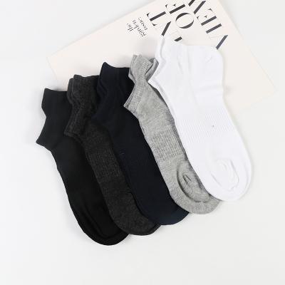 China 2019 NEW 100% bamboo mesh socks solid color ankle mens socks bamboo for sale