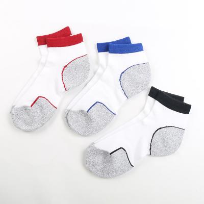 China Athletic deodorant cycling 100% cotton mens running ankle sport socks for sale