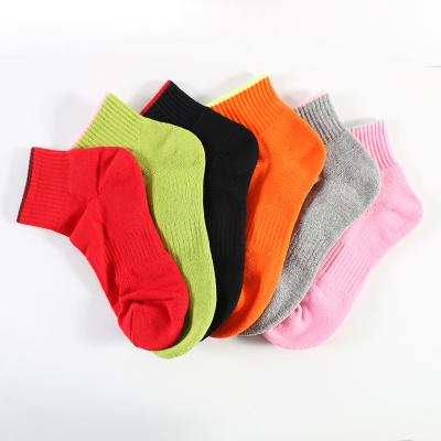 China Athletic cushion compression running ankle women sport cotton socks for sale