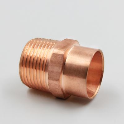 China Water Pipe Copper Male / Female Adapter Socket Pipe Connector Thread Plumbing Fittings for sale