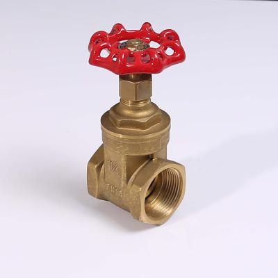 China High Quality Inch Water Control 1/2-4 BSPT Female Thread Water Control Valves or NPT Brass Compression Gate Valve for sale