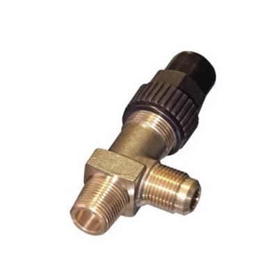 China Brass Capped Line Receiver Valve For Refrigeration Angle Stop Valve Equal for sale