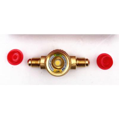 China Refrigeration Parts Brass Liquid Level Sight Glass Gas Oil Gas Flow T Water Gas Flow Meter Sight Glass Measurement Along for sale