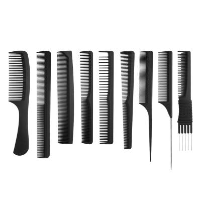 China Professional Salon 9 PCS Hairdressers Comb Set Great Styling Variety Pack For All Hair Types And Styles for sale