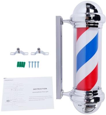 China Modern Barber Pole Hair Salon Barber Shop Sign, Red White Blue Stripes for Hair Salon Hairdresser, Outdoor Wall Mounted Waterproof LED for sale