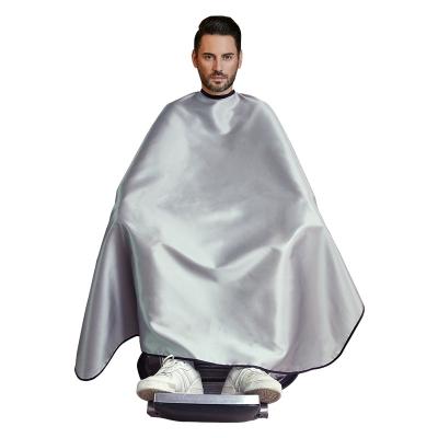 China Salon Professional Nylon Berber Cape For Men Unisex Hair Cutting Cape With Adjustable Neck for sale