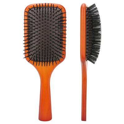 China Salon Wooden Paddle Brush for Detangling, Drying and Straightening - Professional Great Hair Sweeps All Hair Types for sale