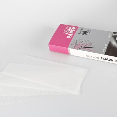 China Foam Paper Hair Dye Paper, 50 Pcs Foam Paper Hair Coloring Highlights Isolation Paper for sale