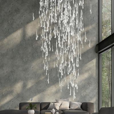 China 2022 minimalist made in china can be customize industrial chandelier high ceilling luxury hanging pendant lighting for hotel lobby club for sale