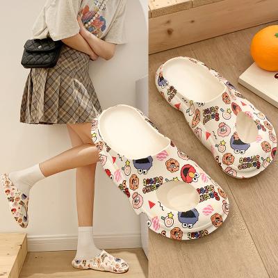 China Cushioning New Hot Sale Slippers Slides For Women Cartoon Animals Back Rabbit Toe Indoor Beach Sandals Open Slippers for sale