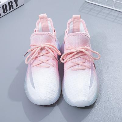 China Cushioning Jogging Breathable Fitness Walking Womens Flats Womens Sports Shoes Lace Up Ladies Sport Coconut Shoes for sale