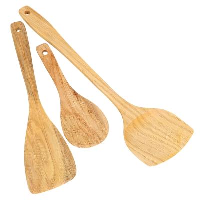 China Sustainable Rice Spoon Kitchen Wooden Spatula Cookware For Nonstick Pan for sale