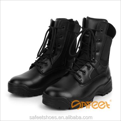 China Water Repellent Army Military Boots Black Genuine Leather Protective Mens Boots High Quality SA-8316 Factory for sale