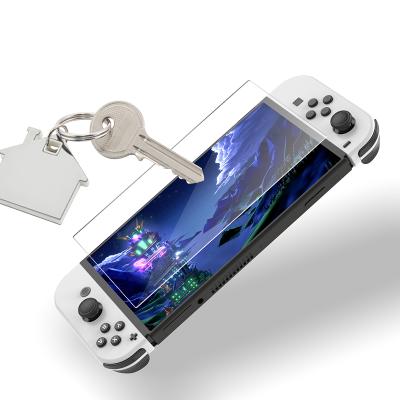 China Tempered OLED Switch Protector Uniwersal Deluxe Switch Glass Panel For Nintendo Switch OLED Console for sale