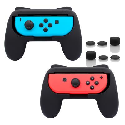 China Controller Plastic+oil Plating Factory Wholesale Price Red And Black Grips For Nintendo Switch Controller for sale