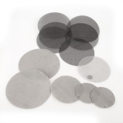 China Best Quality 304 Corrosion Resistance 316l Stainless Steel Wire Mesh Round Screen Filter Disc for sale