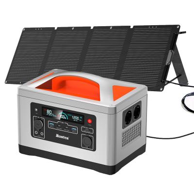 China Home Lithium Ion Battery Solar Generator 1200W 1000Wh for Rechargeable 110V 220V Outdoor Home Power for sale